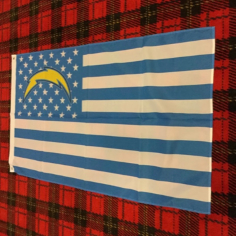 Brand new Los Angeles Chargers banner flag